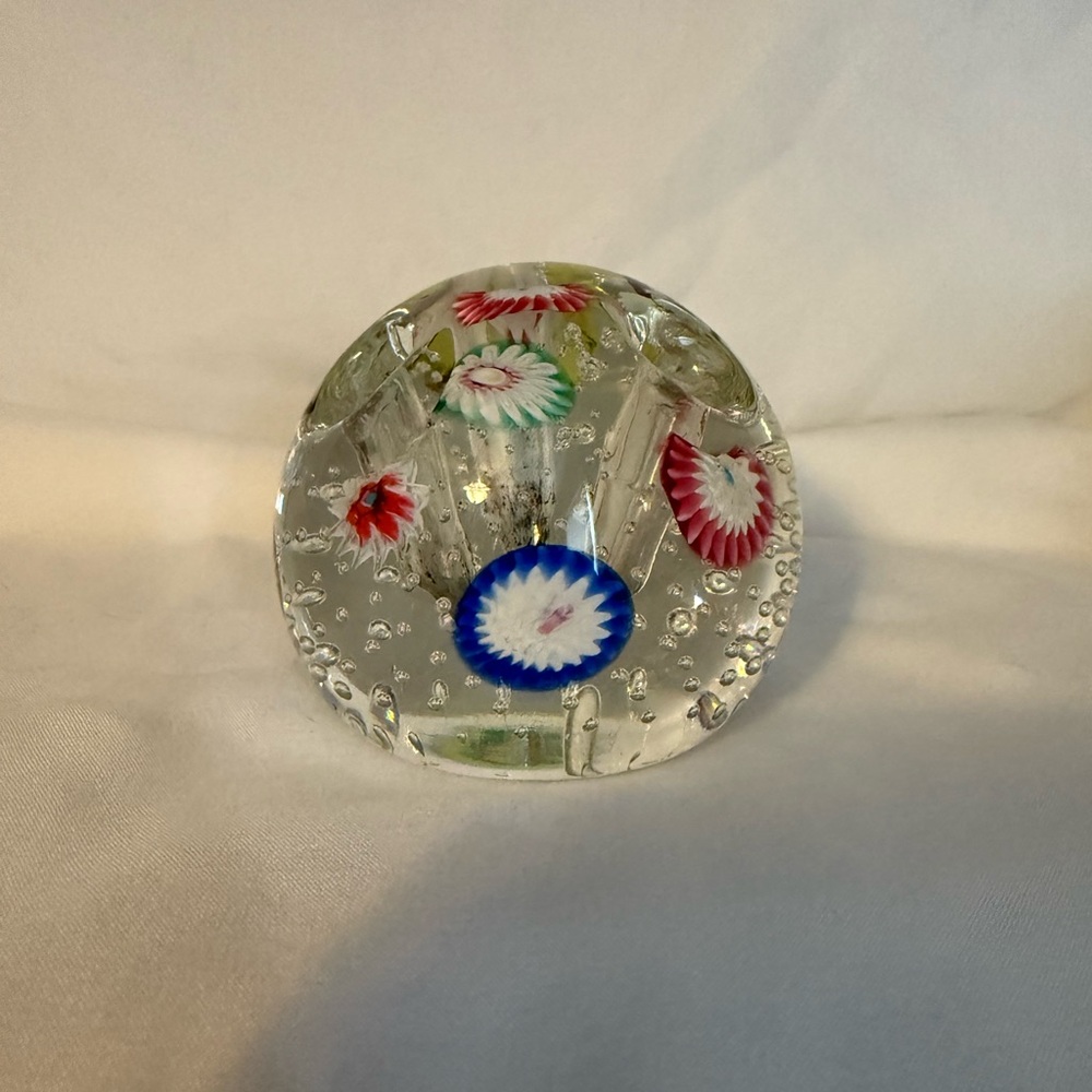 Murano Millefiori Glass Paperweight